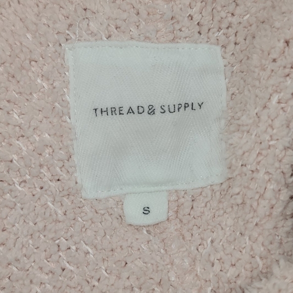 Thread & Supply Blush Pink Sherpa Pullover - Picture 3 of 5